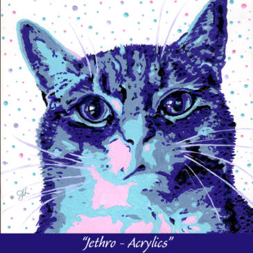"Jethro In Acrylics" on Claybord™ © Judy Lavoie 2021