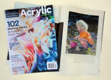 best of Acrylics magazine with Judy's painting featured