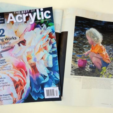 best of Acrylics magazine with Judy's painting featured