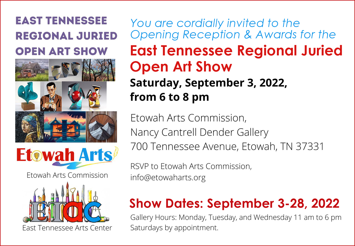 Regional Show Invitation