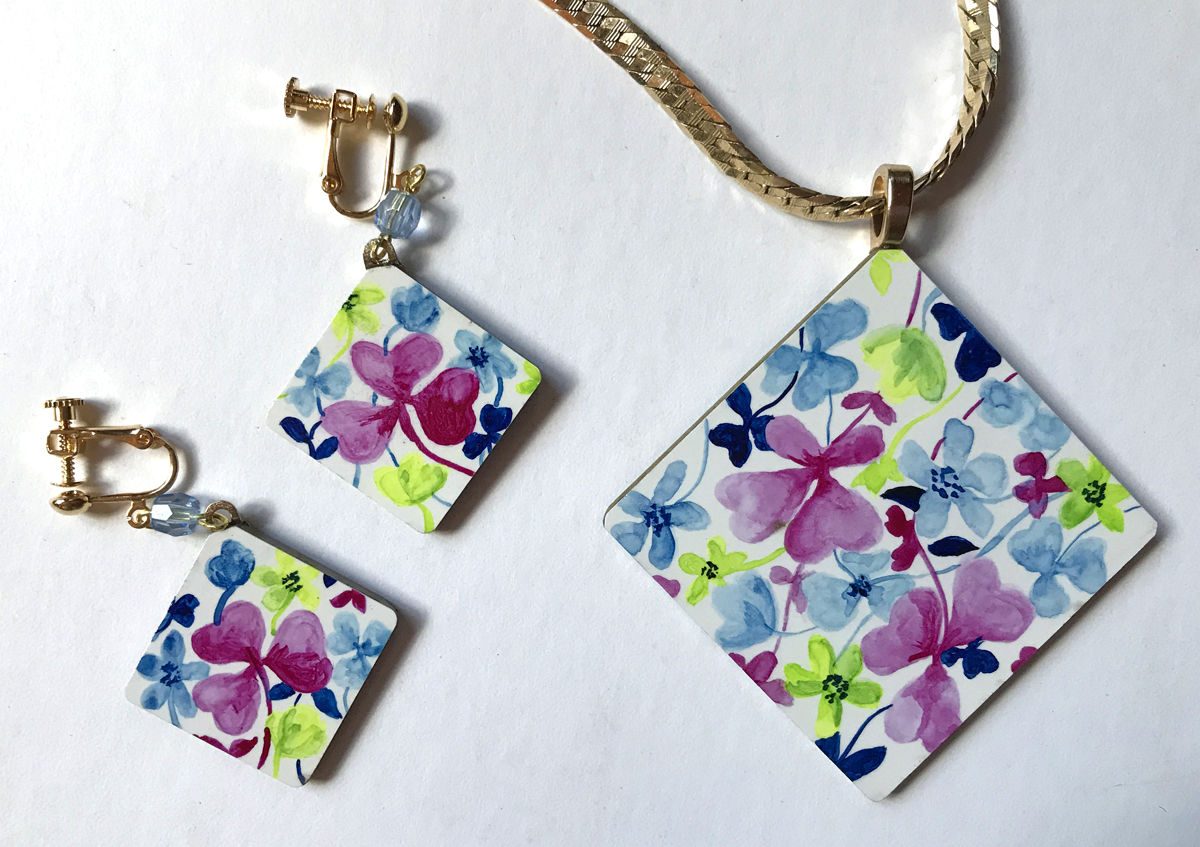 A fun project using Claybord™ Art Tiles for jewelry