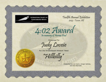 Award Certificate for Hillbilly