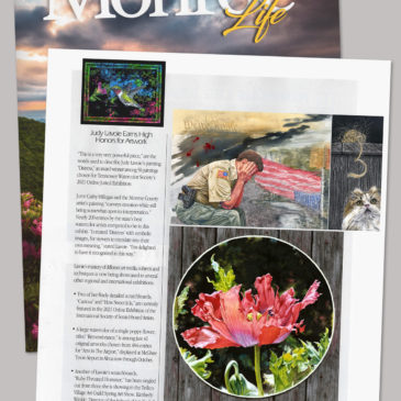 Article about Judy's art in Summer 2021 Monroe Life magazine