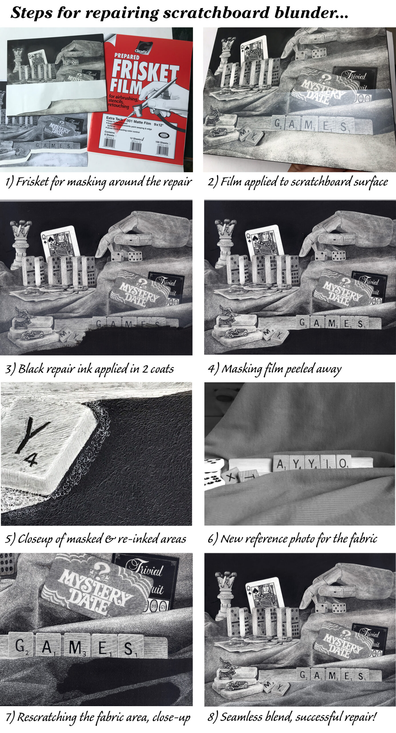 Repair steps on I Love A Challenge