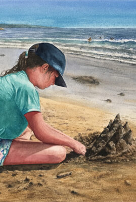 "By the Sea" original watercolor © Judy Lavoie 2026