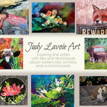 YouTube banner for Judy Lavoie Art channel