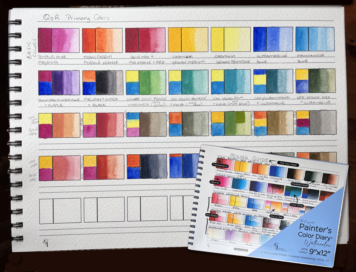 color diary page