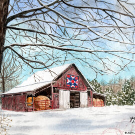 "Home of the Brave" Whiskey Painting © Judy Lavoie 2026