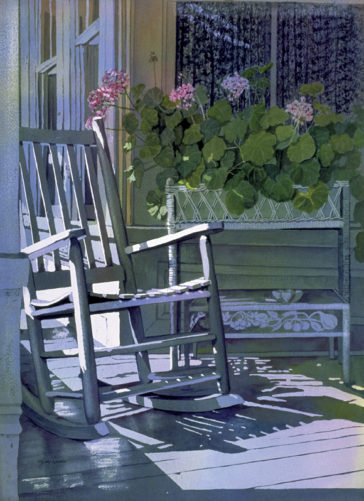 "Nana's Rocker" watercolor © Judy Lavoie 1999