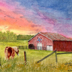 "Old Glory" Whiskey Painting © Judy Lavoie 2026