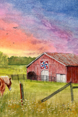"Old Glory" Whiskey Painting © Judy Lavoie 2026