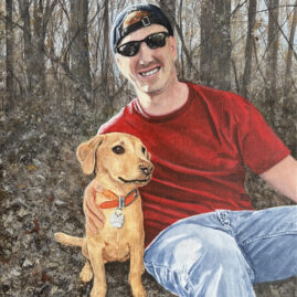 "Russ and Briar" original acrylic on canvas © Judy Lavoie 2026