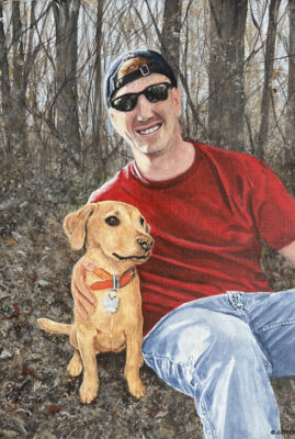 "Russ and Briar" original acrylic on canvas © Judy Lavoie 2026