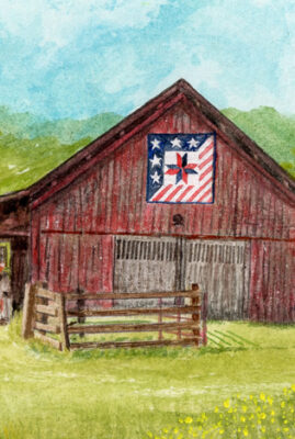 Stars and Stripes" Whiskey Painting © Judy Lavoie 2026