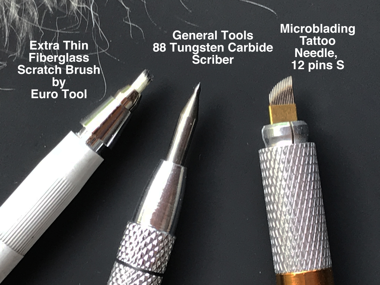 scratching tools used on this artwork